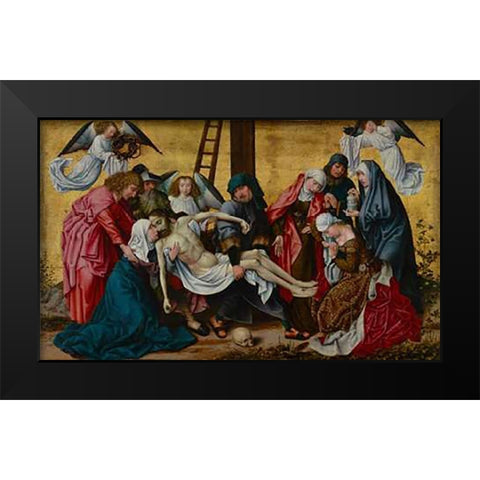 The DeVintageition Black Modern Wood Framed Art Print by Van der Weyden, Rogier