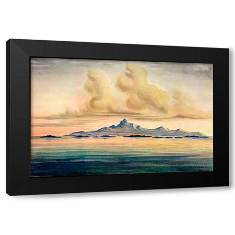 Lingga-Inseln Im Meer von Insulinde, unter dem Ã„quator Black Modern Wood Framed Art Print with Double Matting by Haeckel, Ernst