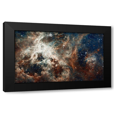 Tarantula Nebula - Full Black Modern Wood Framed Art Print by NASA