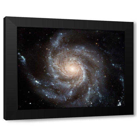 Messier 101 (M101) Black Modern Wood Framed Art Print by NASA