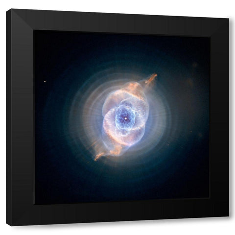 Cats Eye Nebula, NGC 6543, May 4 2002 Black Modern Wood Framed Art Print with Double Matting by NASA