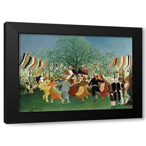 A Centennial of Independence Black Modern Wood Framed Art Print by Rousseau, Henri