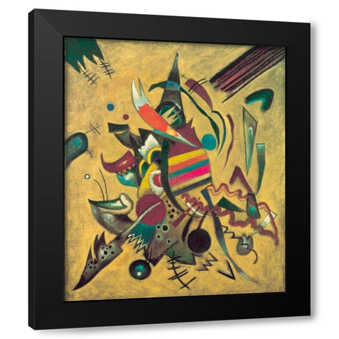 Points, 1920 Black Modern Wood Framed Art Print with Double Matting by Kandinsky, Wassily