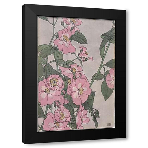 Prairie Rose Black Modern Wood Framed Art Print by Overbeck, Hannah Borger