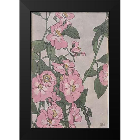 Prairie Rose Black Modern Wood Framed Art Print by Overbeck, Hannah Borger
