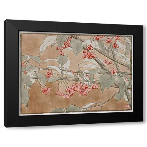 Burning Bush Black Modern Wood Framed Art Print with Double Matting by Overbeck, Hannah Borger
