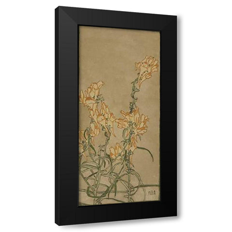 Butter and Eggs Black Modern Wood Framed Art Print by Overbeck, Hannah Borger