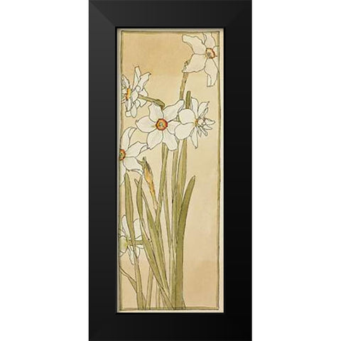 Poets Narcissus Black Modern Wood Framed Art Print by Overbeck, Hannah Borger