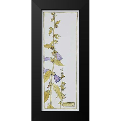 Bell Flower Black Modern Wood Framed Art Print by Overbeck, Hannah Borger