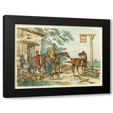 Hunters Before Hunting, 1817 Black Modern Wood Framed Art Print by Alken, Henry Thomas