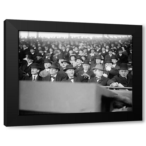 Baseball Spectators, between 1915-17 Black Modern Wood Framed Art Print by Harris and Ewing Collection