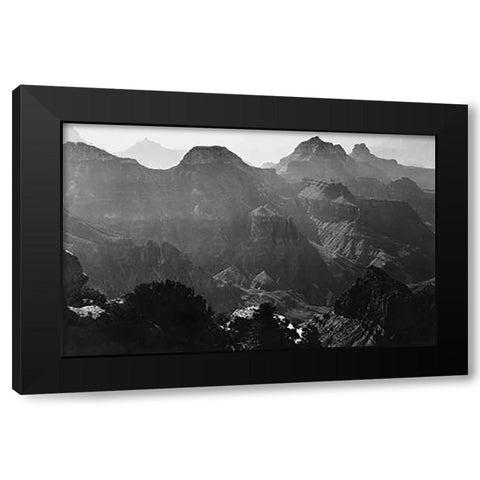 Grand Canyon National Park, Arizona - National Parks and Monuments, 1941 Black Modern Wood Framed Art Print by Adams, Ansel
