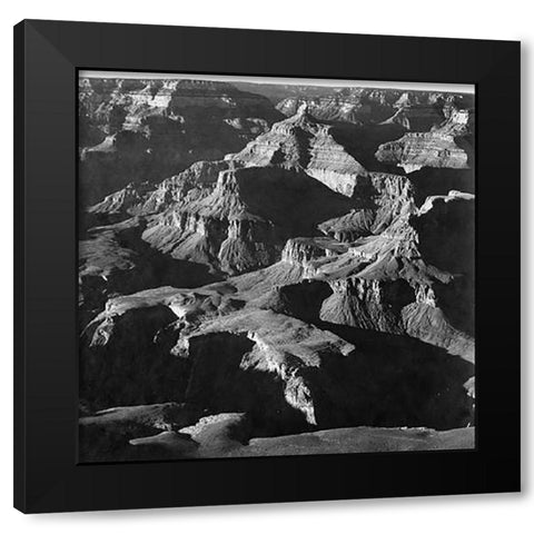 Grand Canyon National Park, Arizona - National Parks and Monuments, 1940 Black Modern Wood Framed Art Print with Double Matting by Adams, Ansel