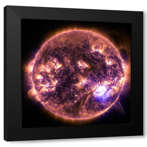 Solar Dynamics Observatory - December 19, 2014 Black Modern Wood Framed Art Print by NASA SDO,
