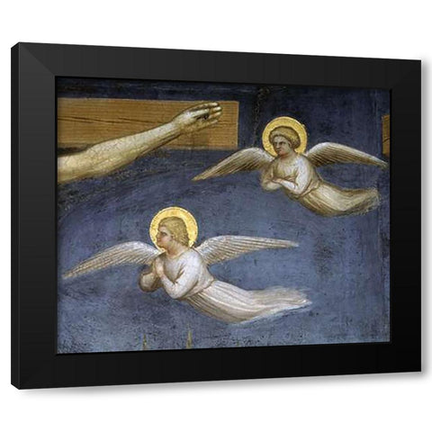 Crucifixion (Detail) Black Modern Wood Framed Art Print by De Menabuoi, Giusto