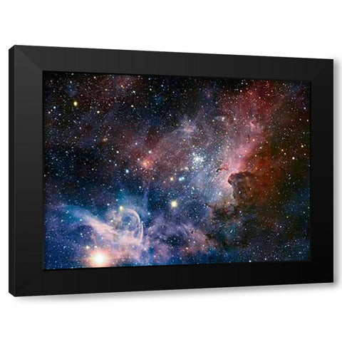 Carina Nebula Infrared from HAWK-I Black Modern Wood Framed Art Print by Preibisch, T.