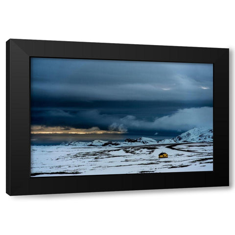 Prelude To The Dream Black Modern Wood Framed Art Print with Double Matting by Lee, Hengki