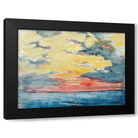 Sunset, Acapulco Black Modern Wood Framed Art Print by Pennell, Joseph