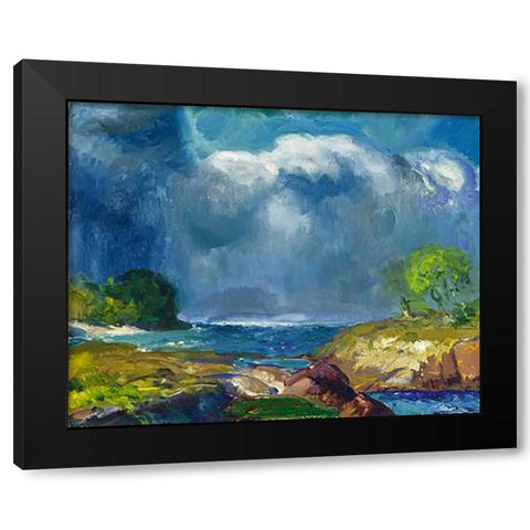 The Coming Storm Black Modern Wood Framed Art Print by Bellows, George