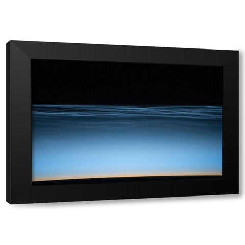 Noctilucent Clouds Over Earth Black Modern Wood Framed Art Print with Double Matting by Williams, Jeff