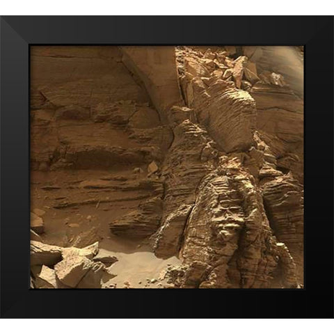 Mars Rover Farewell to Murray Buttes Image 4 Black Modern Wood Framed Art Print by Curiosity
