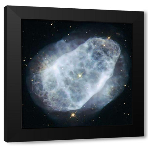 NGC 6153 - A Nitrogen-Rich Nebula Black Modern Wood Framed Art Print by Hubble Space Telescope