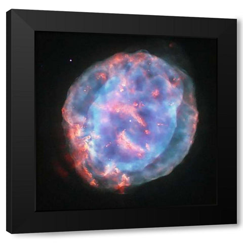 NGC 6818 - Little Gem Nebula Black Modern Wood Framed Art Print by Hubble Space Telescope