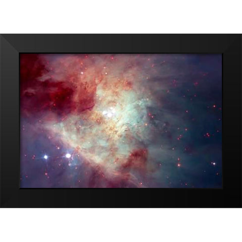 View of the Orion Nebula Black Modern Wood Framed Art Print by Hubble Space Telescope