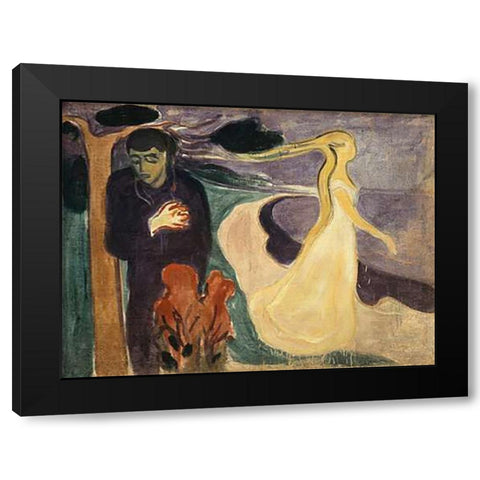 Separation, 1896 Black Modern Wood Framed Art Print by Munch, Edvard