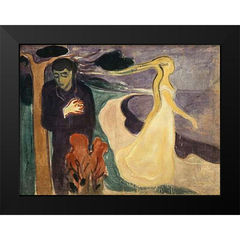 Separation, 1896 Black Modern Wood Framed Art Print by Munch, Edvard