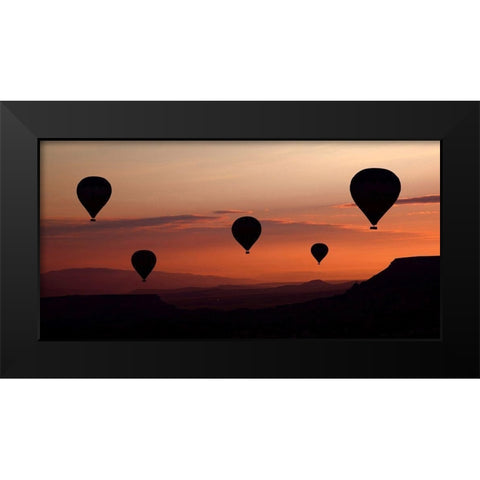 Karci, Engin Black Modern Wood Framed Art Print by balloons