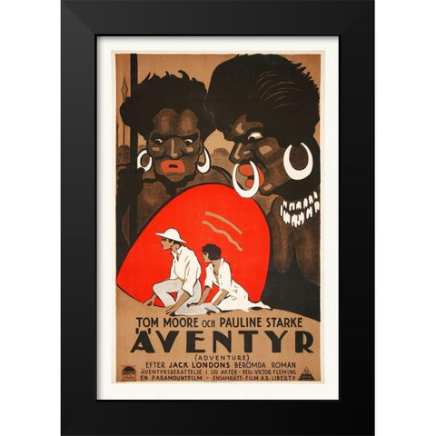 Aventyr Black Modern Wood Framed Art Print by Hollywood Photo Archive