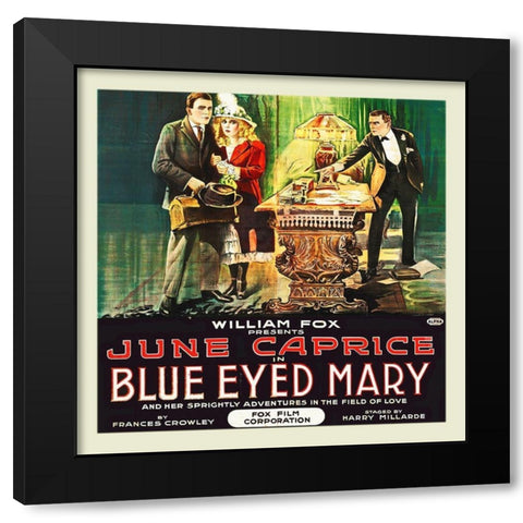 Blue Eyed Mary 3 Black Modern Wood Framed Art Print with Double Matting by Hollywood Photo Archive