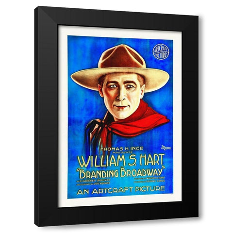 Branding Broadway,  1918 Black Modern Wood Framed Art Print with Double Matting by Hollywood Photo Archive