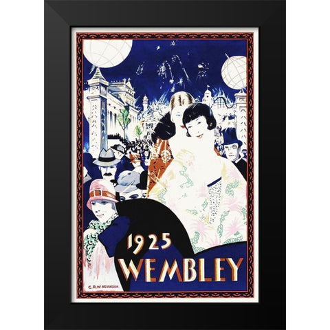 Brit Empire Exhibition, 1925 Black Modern Wood Framed Art Print by Hollywood Photo Archive