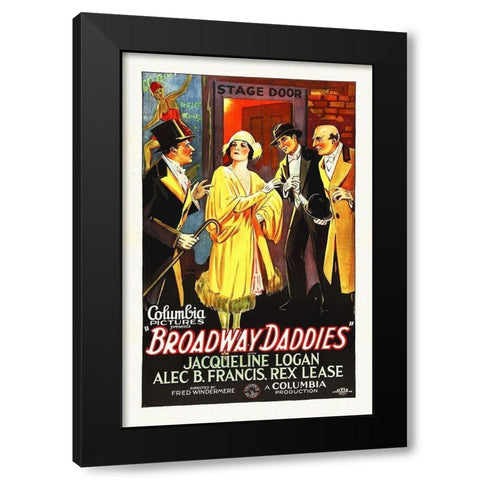 Broadway Daddies Black Modern Wood Framed Art Print with Double Matting by Hollywood Photo Archive
