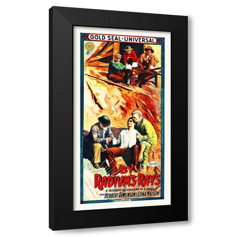 By Radiums Rays, 1914 Black Modern Wood Framed Art Print by Hollywood Photo Archive
