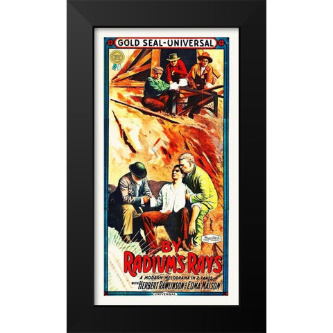 By Radiums Rays, 1914 Black Modern Wood Framed Art Print by Hollywood Photo Archive