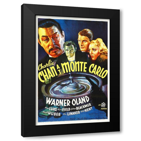 Charlie Chan at Monte Carlo, 1937 Black Modern Wood Framed Art Print with Double Matting by Hollywood Photo Archive