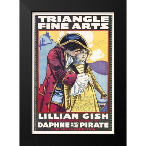 Daphne and the Pirate Black Modern Wood Framed Art Print by Hollywood Photo Archive