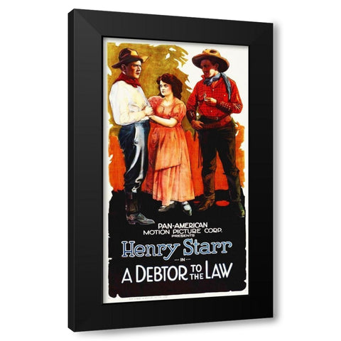 Debtor To The Law Black Modern Wood Framed Art Print by Hollywood Photo Archive