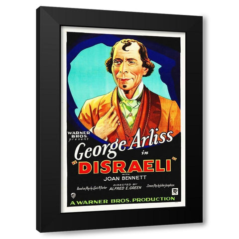 Disraeli, 1929 Black Modern Wood Framed Art Print by Hollywood Photo Archive