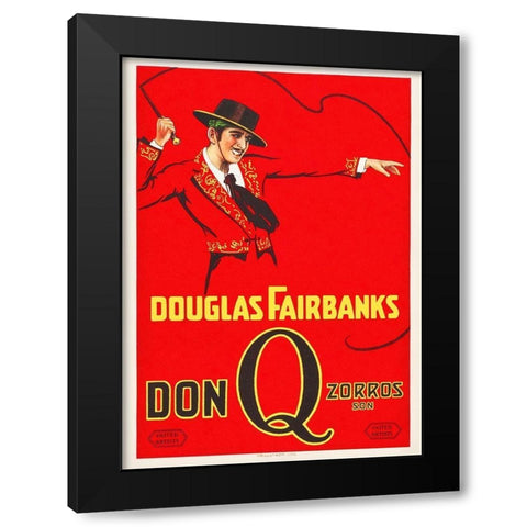 Don Q Black Modern Wood Framed Art Print by Hollywood Photo Archive