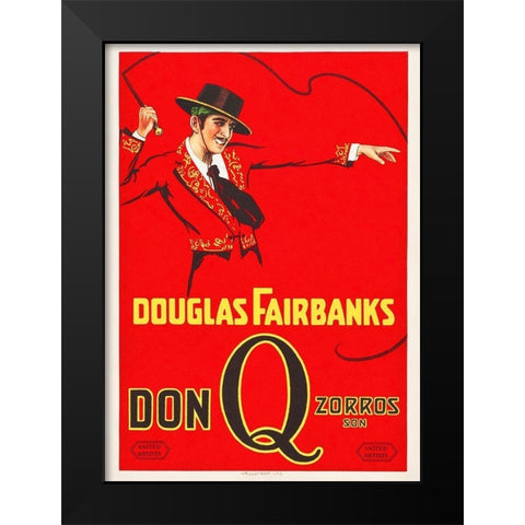 Don Q Black Modern Wood Framed Art Print by Hollywood Photo Archive