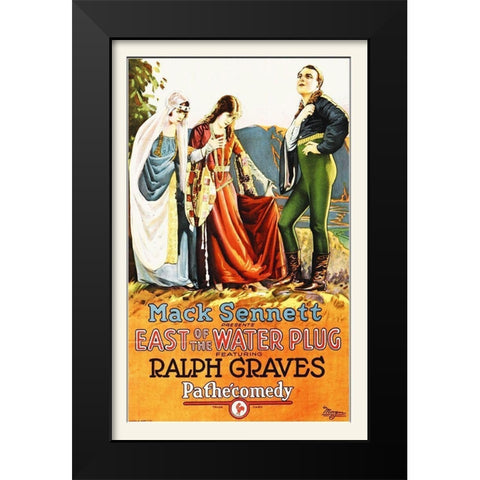 East of the Water, 1924 Black Modern Wood Framed Art Print by Hollywood Photo Archive