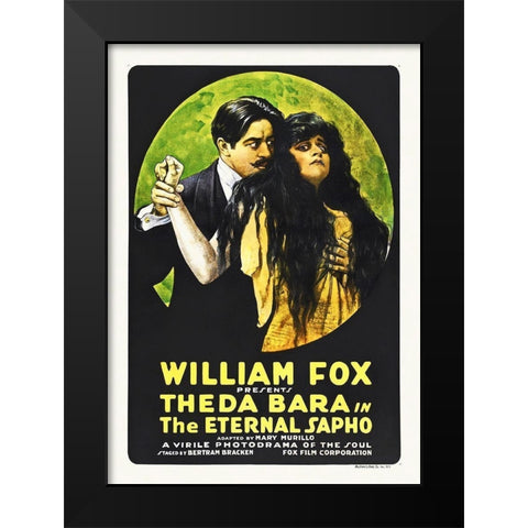 Eternal sapho poster 01 Black Modern Wood Framed Art Print by Hollywood Photo Archive
