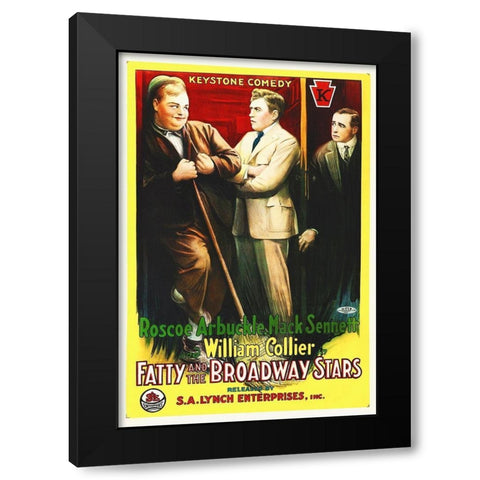 Fatty and the Broadway Stars Black Modern Wood Framed Art Print with Double Matting by Hollywood Photo Archive