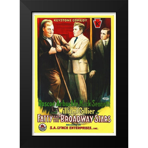 Fatty and the Broadway Stars Black Modern Wood Framed Art Print by Hollywood Photo Archive
