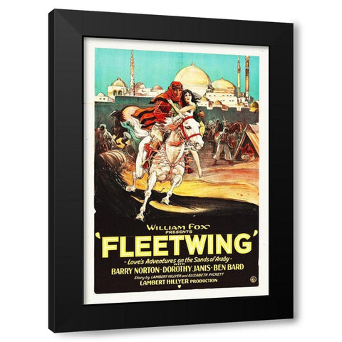 Fleetwing Black Modern Wood Framed Art Print with Double Matting by Hollywood Photo Archive