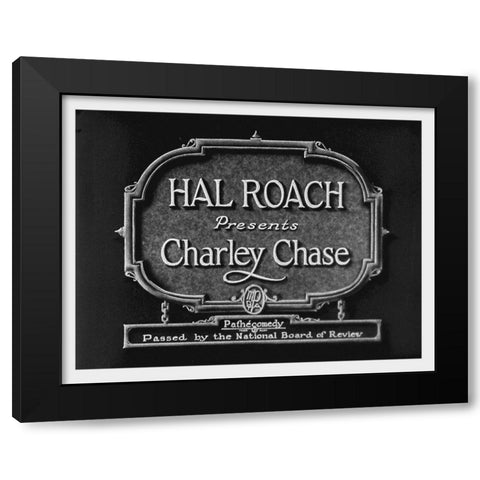 FluttHeartsHalRoachPresPRESSeq Black Modern Wood Framed Art Print by Hollywood Photo Archive